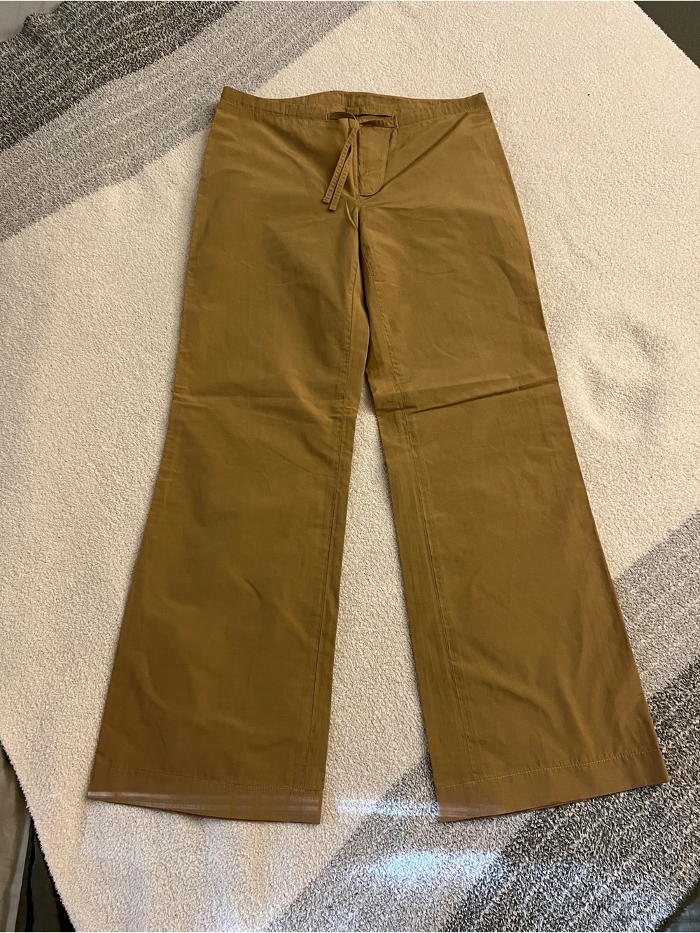 Laundry by Shelli Segal Brown Wide Leg Drawstring Pants